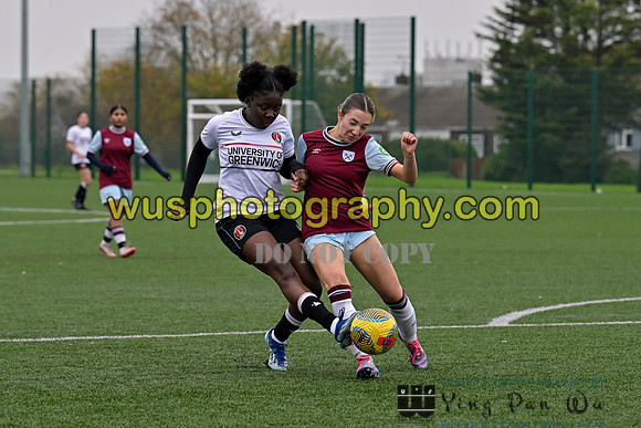 20241109-121255 West Ham United Warriors Girls U16 v Charlton Athletic Academy Girls U16