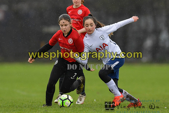 20180203-111656A Tottenham Hotspur Girls U13 v Pro Direct Academy BXB Girls U13 White