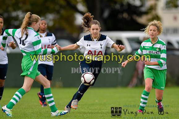 20161002-104236-3 Tottenham Hotspur Girls U14 v Writtle Minors FC Girls U14