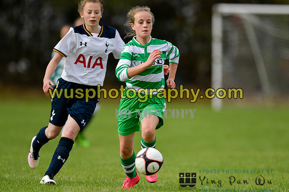 20161002-112631-2 Tottenham Hotspur Girls U14 v Writtle Minors FC Girls U14