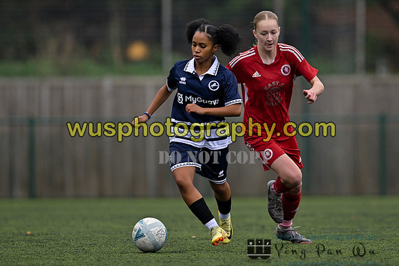 20241026-111433 Millwall Lionesses U16 v Welling United Academy Girls U16