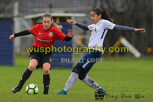 20180203-111645 Tottenham Hotspur Girls U13 v Pro Direct Academy BXB Girls U13 White