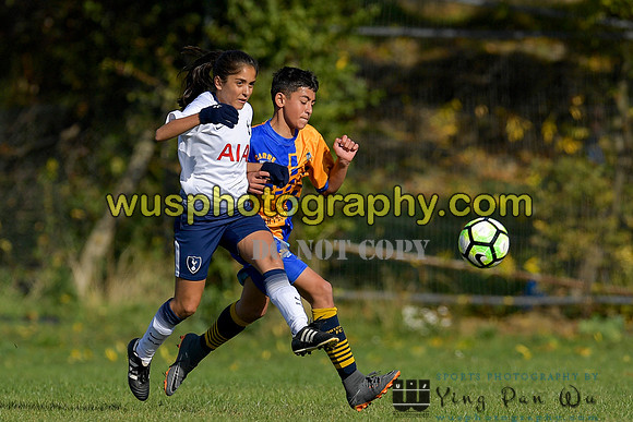 20181007-104727 Tottenham Hotspur Girls U14 v White Star Boys U14