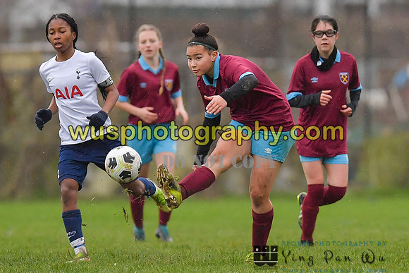 20220108-101206 Tottenham Hotspur Women FC JTP U15 v West Ham United Performance Girls U16