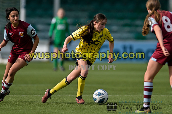 20240420-162850 West Ham United Academy Girls U16 v Oxford United Women U16