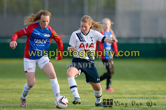 20160505-192519-5 Tottenham Hotspur Girls U12 and U13 v Årvoll IL Girls U12 and U13