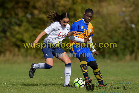20181007-114336 Tottenham Hotspur Girls U14 v White Star Boys U14