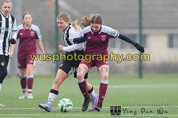 20220115-133916A West Ham United Academy Girls U14 v Notts County FC Girls U14