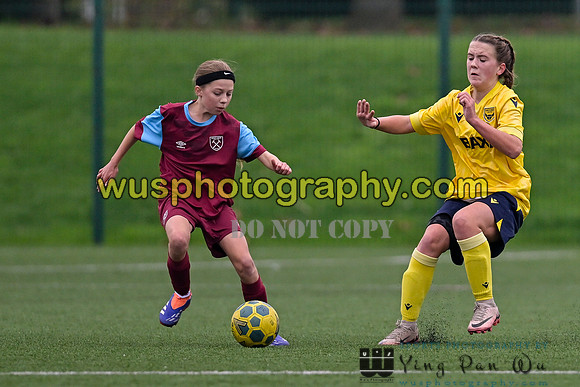 20241109-102828 West Ham United Performance Claret Girls U14 v Oxford United Girls U14