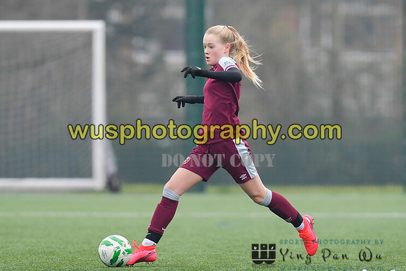 20220115-133702A West Ham United Academy Girls U14 v Notts County FC Girls U14