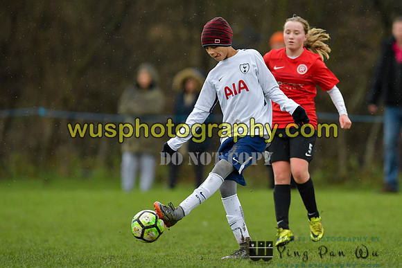 20180203-111736 Tottenham Hotspur Girls U13 v Pro Direct Academy BXB Girls U13 White