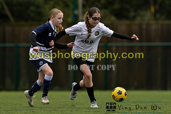 20250222-102814 Millwall Lionesses U12 v New Level Soccer Girls U12