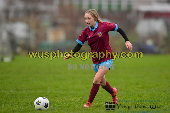 20220108-101007 Tottenham Hotspur Women FC JTP U15 v West Ham United Performance Girls U16