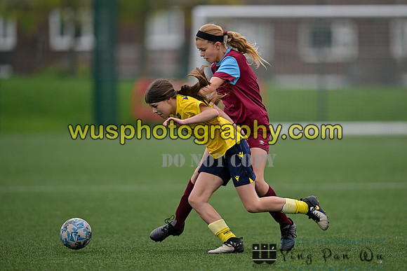 20241109-114507 West Ham United Performance Claret Girls U14 v Oxford United Girls U14