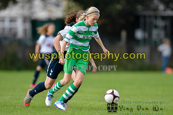 20161002-103605-2 Tottenham Hotspur Girls U14 v Writtle Minors FC Girls U14