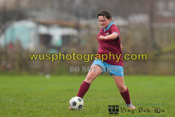20220108-101054B Tottenham Hotspur Women FC JTP U15 v West Ham United Performance Girls U16