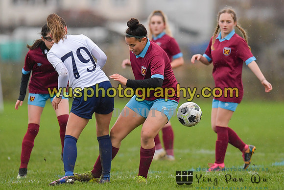 20220108-100853 Tottenham Hotspur Women FC JTP U15 v West Ham United Performance Girls U16