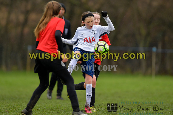 20180203-121239 Tottenham Hotspur Girls U13 v Pro Direct Academy BXB Girls U13 White