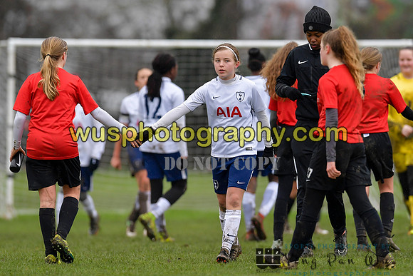 20180203-122513A Tottenham Hotspur Girls U13 v Pro Direct Academy BXB Girls U13 White