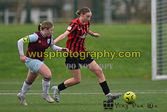 20241130-104638 West Ham United Warriors Girls U14 v Fareham Town Youth FC Girls U14