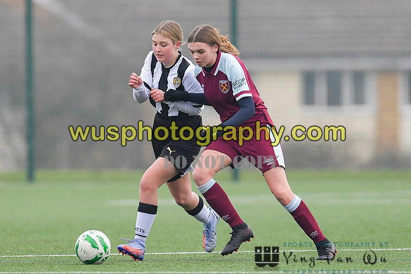 20220115-133916 West Ham United Academy Girls U14 v Notts County FC Girls U14
