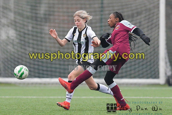 20220115-142236 West Ham United Academy Girls U14 v Notts County FC Girls U14