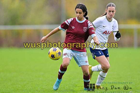 20221119-112216 Tottenham Hotspur Women FC Academy U15 v West Ham United Academy Girls U15