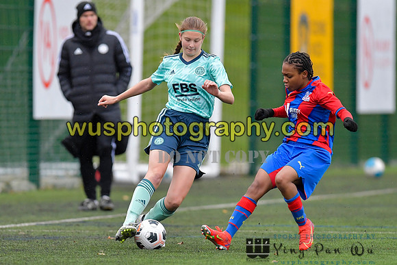 20211127-124048D Crystal Palace FC Girls U16 v Leicester City Women's FC Blues U16