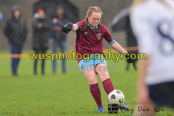20220108-101958 Tottenham Hotspur Women FC JTP U15 v West Ham United Performance Girls U16