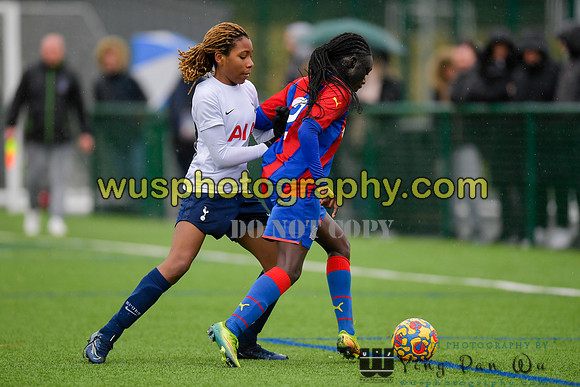 Crystal Palace FC Girls U14 v Tottenham Hotspur Women FC JTP U1420220219-124525