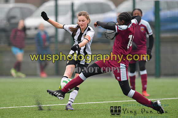 20220115-140300B West Ham United Academy Girls U14 v Notts County FC Girls U14
