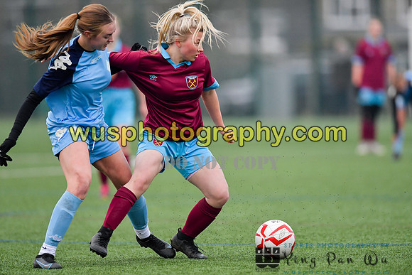 20220115-151040A West Ham United Performance Girls U16 v London City Lionesses U16