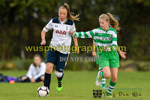 20161002-110321-3 Tottenham Hotspur Girls U14 v Writtle Minors FC Girls U14