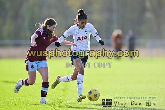 20221119-103030G Tottenham Hotspur Women FC Academy U15 v West Ham United Academy Girls U15