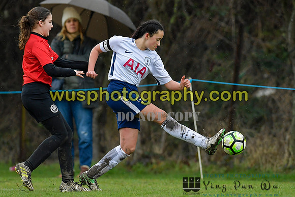 20180203-112006 Tottenham Hotspur Girls U13 v Pro Direct Academy BXB Girls U13 White