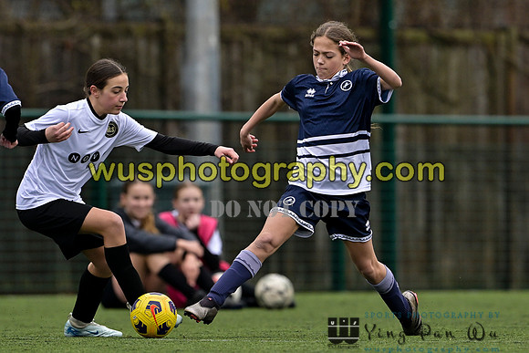 20250222-102510 Millwall Lionesses U12 v New Level Soccer Girls U12