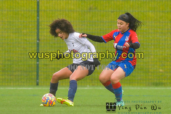 Crystal Palace FC Girls U14 v Tottenham Hotspur Women FC JTP U1420220219-130212
