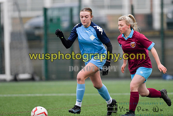 20220115-150933A West Ham United Performance Girls U16 v London City Lionesses U16