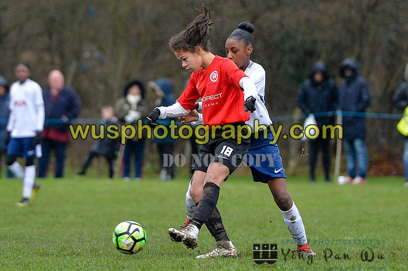 20180203-120433 Tottenham Hotspur Girls U13 v Pro Direct Academy BXB Girls U13 White
