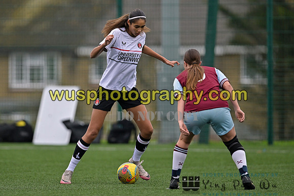 20241109-122228 West Ham United Warriors Girls U16 v Charlton Athletic Academy Girls U16