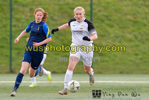 20220129-140344A London Bees Academy U16 v Tottenham Hotspur Women FC JTP U16