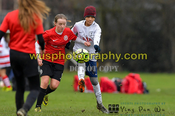 20180203-120633A Tottenham Hotspur Girls U13 v Pro Direct Academy BXB Girls U13 White