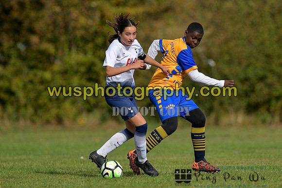 20181007-114337 Tottenham Hotspur Girls U14 v White Star Boys U14