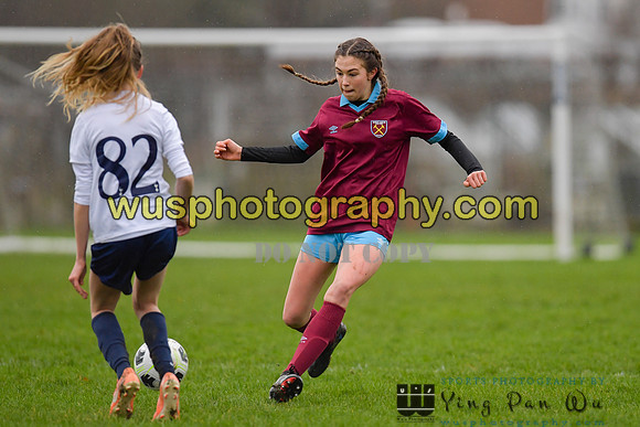 20220108-101005 Tottenham Hotspur Women FC JTP U15 v West Ham United Performance Girls U16