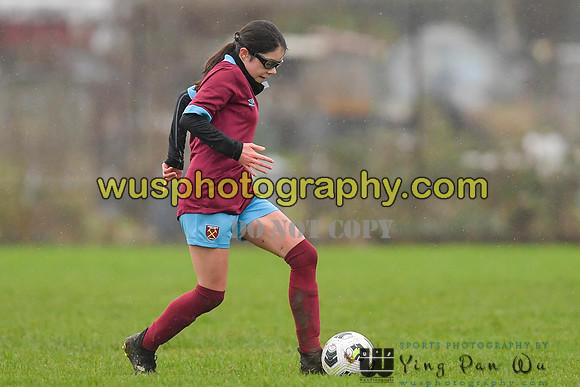 20220108-102114A Tottenham Hotspur Women FC JTP U15 v West Ham United Performance Girls U16