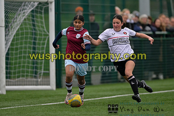 20241109-131000 West Ham United Warriors Girls U16 v Charlton Athletic Academy Girls U16