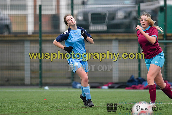20220115-151234 West Ham United Performance Girls U16 v London City Lionesses U16