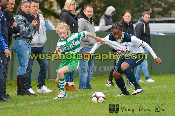 20161002-113707 Tottenham Hotspur Girls U14 v Writtle Minors FC Girls U14