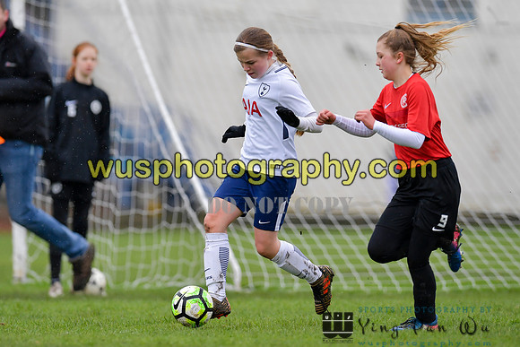 20180203-104952D Tottenham Hotspur Girls U13 v Pro Direct Academy BXB Girls U13 White