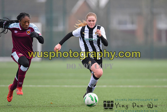 20220115-131016 West Ham United Academy Girls U14 v Notts County FC Girls U14